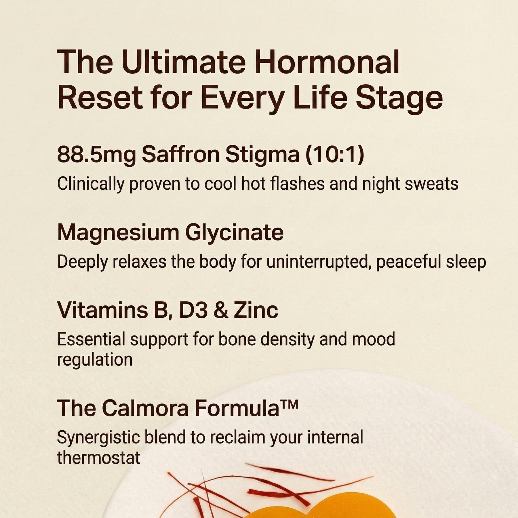 Saffron Gummies for Menopause: Energy & Confidence - Calmora By Calmi